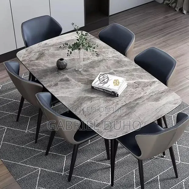 6 Seater Marble Dinning Table Set · Photo 1