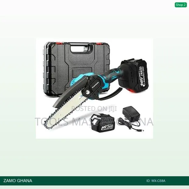 Power 6-8 Inch Mini Chainsaw Cordless 21v 3.0ah Kitbox - Wx-Cs8a · Photo 1