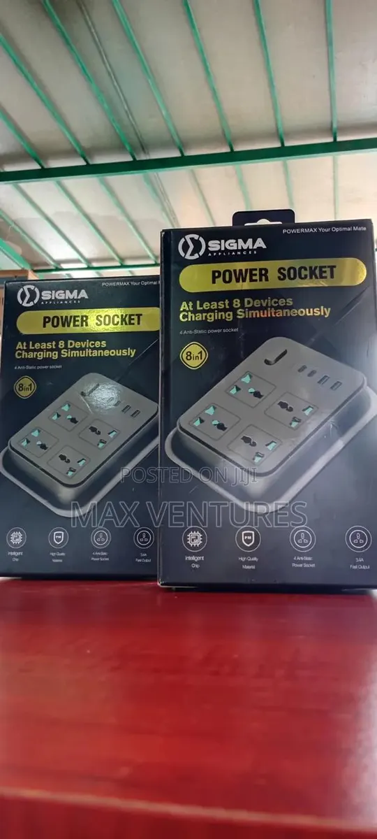 Sigma Multi Purpose 8-in-1 Power Socket for Home Office · Photo 1