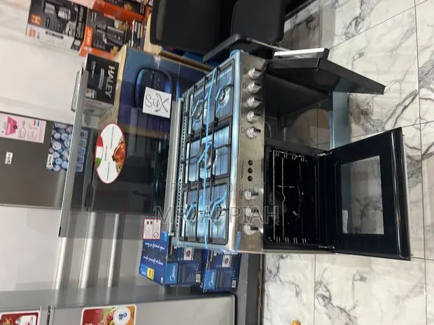 Unique Design Mediatech 60x90 5 Gas Burner With Oven and Grill(Gray) · Photo 1