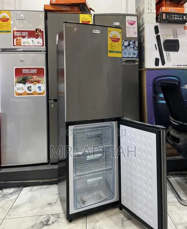 Check Out Nasco Nasd2-20 2 Door Electric Fridge(Dark Gray)158l · Photo 1