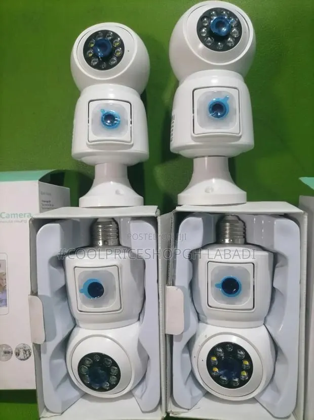 Dual Lens Camera Light Bulb PTZ Mobile Phone Remote View · Photo 1