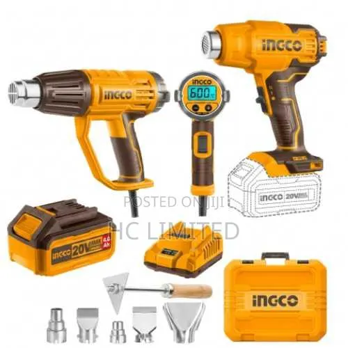 Ingco 20v Dual Heat Gun Combo Kit - Cosli240201 · Photo 1