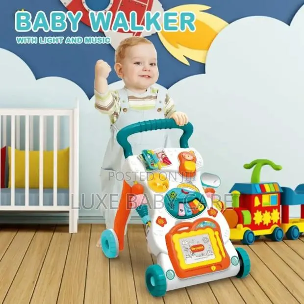 Baby Push Walker Walker With Adjustable Speed 3 in 1 - Multi · Photo 2