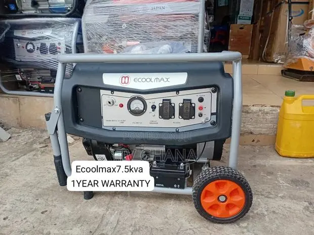 ECOOLMAX 7.5KVA Generator – Power Your Home and Business7.5kva · Photo 1