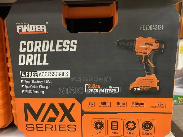 Cordless Drill - 4 Free Accessories · Photo 1