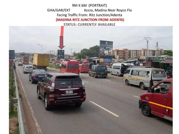 Ritz JNC Madina to Adenta 9/6 Billboard Available for Rent · Photo 1