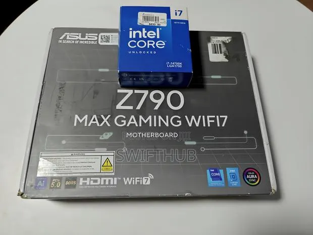 14th Gen Intel Core I7- ASUS Z790 Max Gaming Wifi7 Motherboard · Photo 1