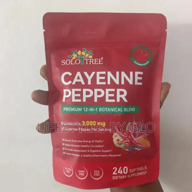 Solo Tree Cayenne Pepper 12-in-1 Botanical Blend 3000mg (240 Softgels) · Photo 1