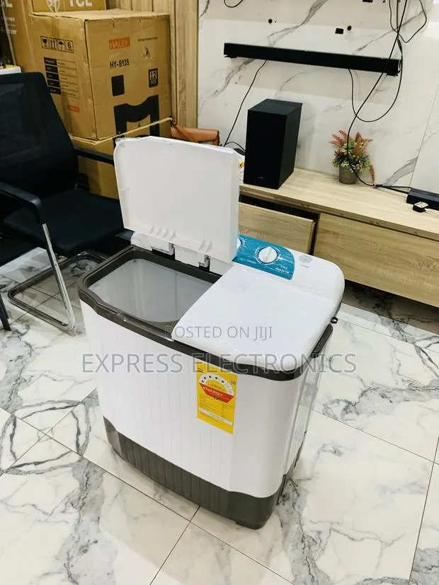 Nasco NASTT-B50FL 5kg Twin Tub Washing Machine - White Grey · Photo 1