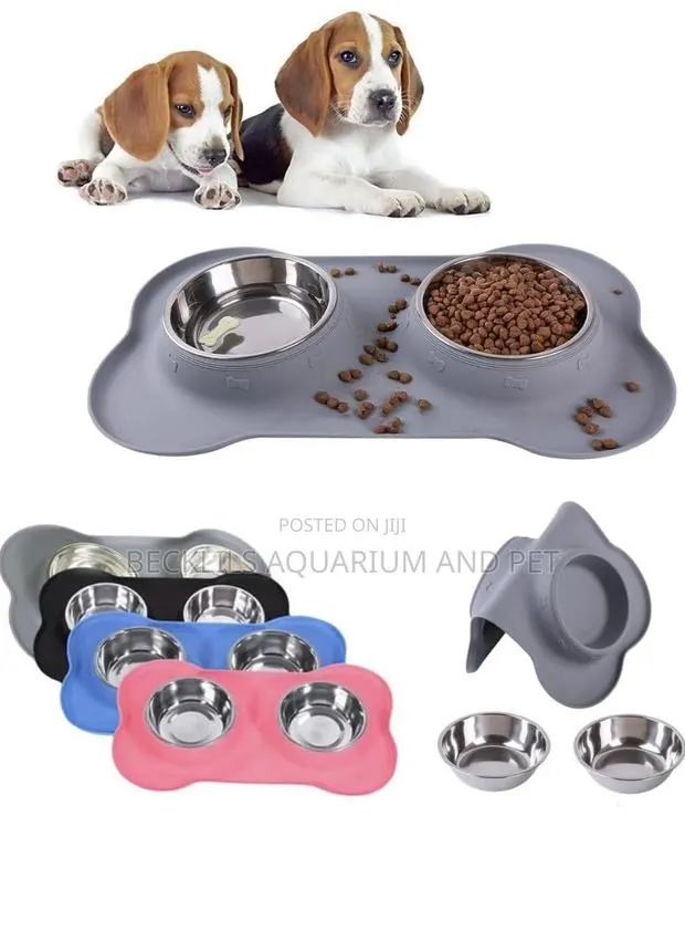 2 in 1 Removable Stainless Steel Dog Bowls · Photo 1
