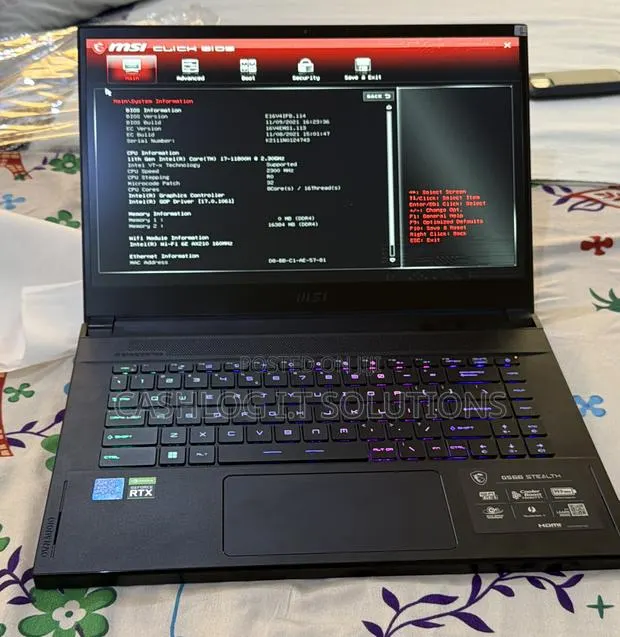 New Laptop MSI GS66 Stealth 11UH 16GB Intel Core i7 SSD 512GB · Photo 1