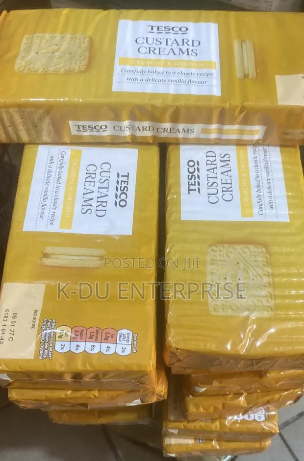 Tesco Custard Biscuits 400g · Photo 1