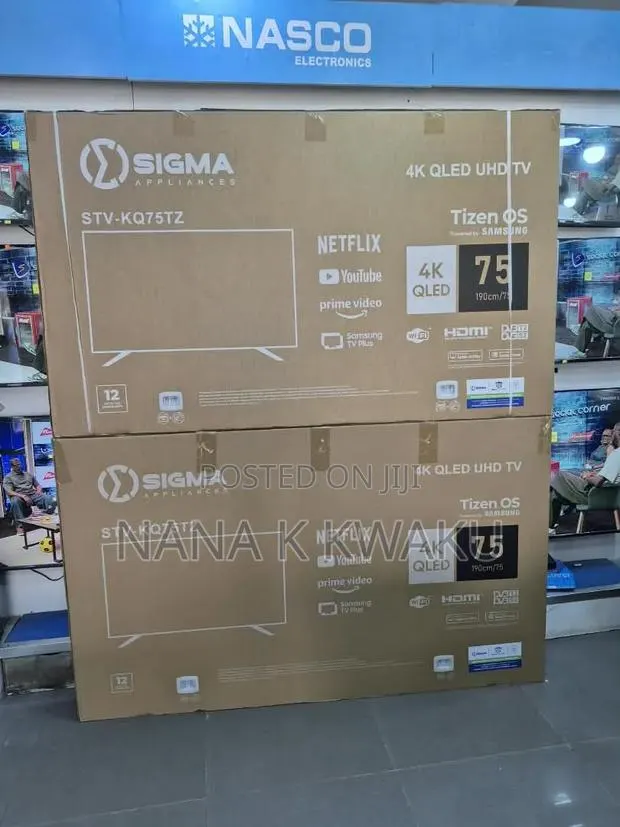 Qled 4k Sigma 75inches Smart TV YouTube · Photo 1