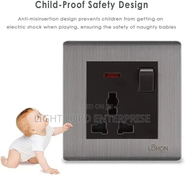 Children Safty Design Socket and Stitches · Photo 1