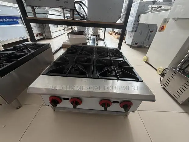 Commercial Tabeltop American 4 Burner Gas Stove · Photo 1