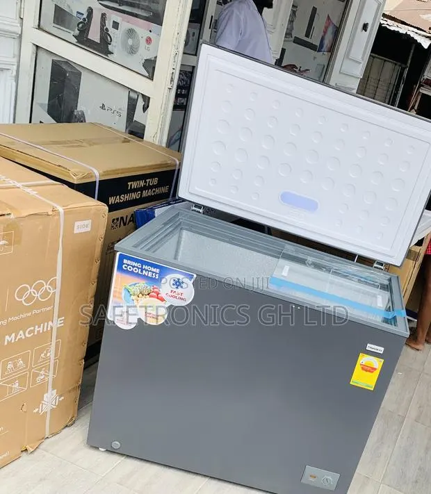 Long Quality (200Liters) Nasco Nas-250fl Grey Singledoor Freezer · Photo 1