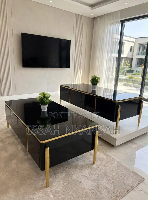 Black Gold TV Stand Set · Photo 1