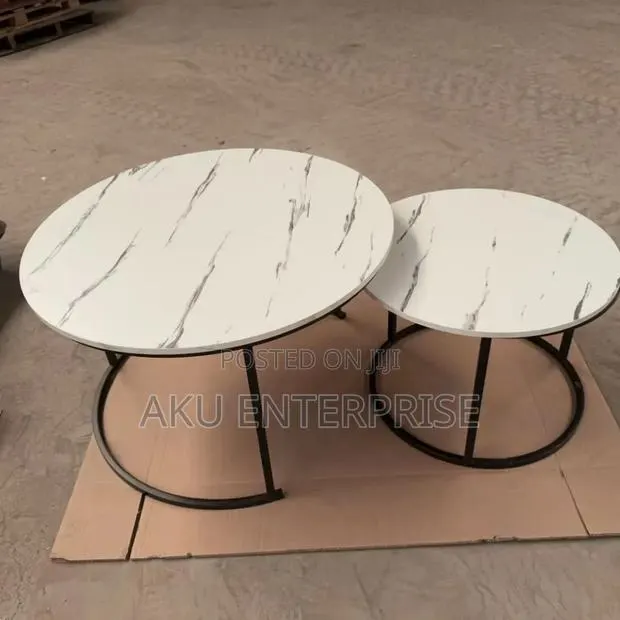 2 in 1 Round Stackable Centre/ Coffee Table- Multicolor