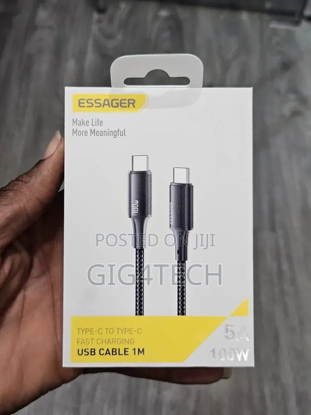 Essager Es-X45 100w USB-C to USB-C Cable 1m · Photo 1