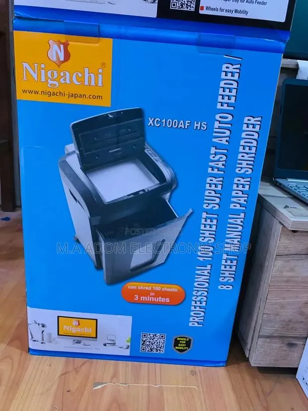 Authentic Nigachi 100 Sheet Professional Paper Shredder. · Photo 1
