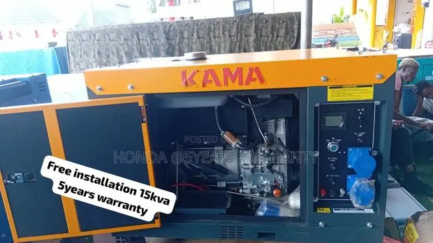 Brand New KAMA Diesel Generator – Massive Power 15kVA · Photo 1