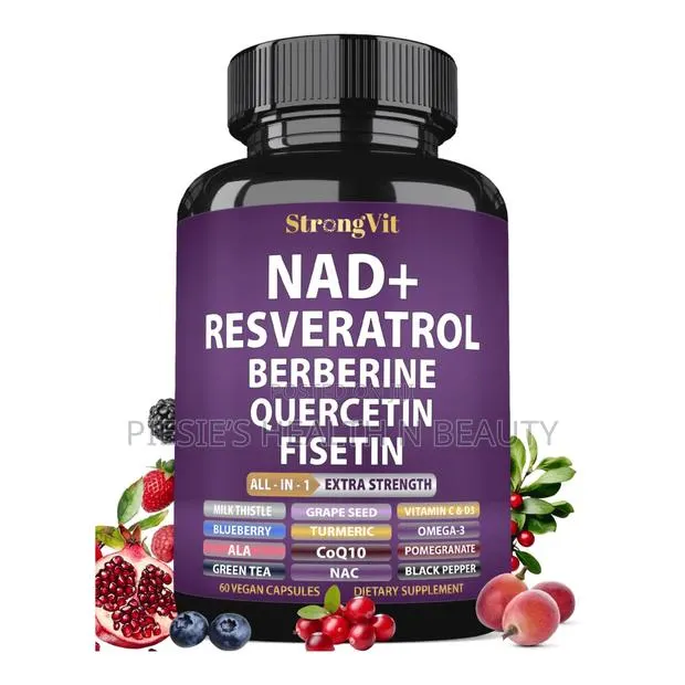 Strongvit Nad Resveratrol With Berberine Quercetin Coq10 Anti-Aging · Photo 1