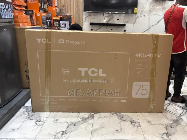 Check Out Durable TCL 75 Inch Qled Smart Screen TV(Black)2025 Model · Photo 1