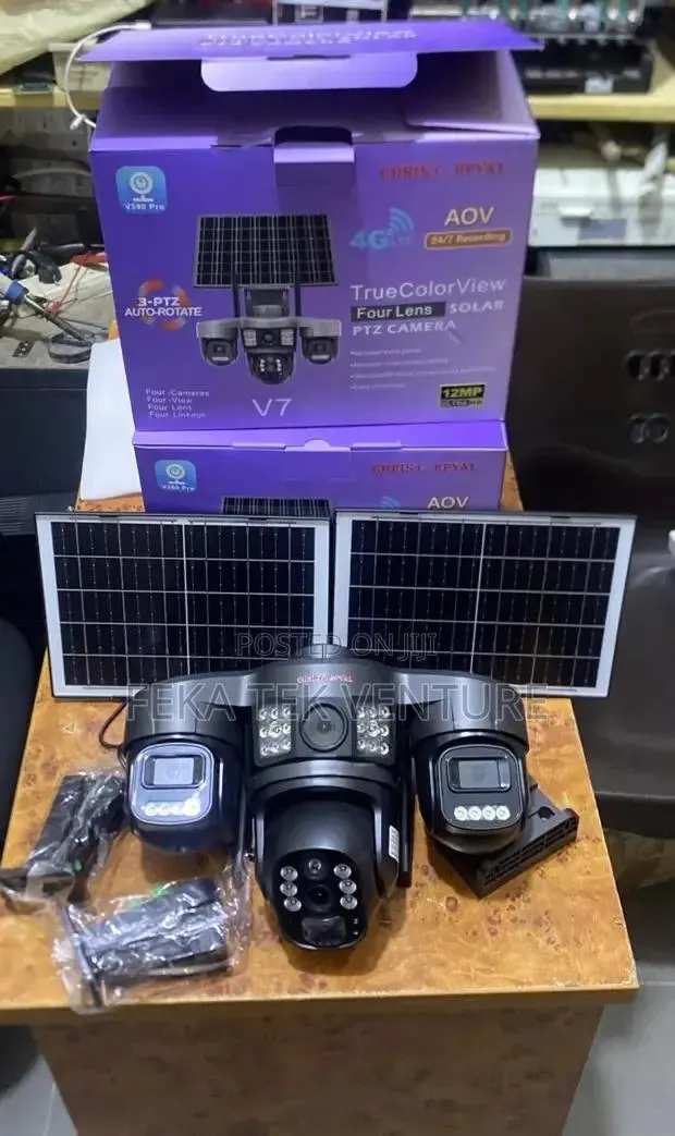 Aov Hieasy 4 Lens 4G Sim Solar CCTV Camera · Photo 1