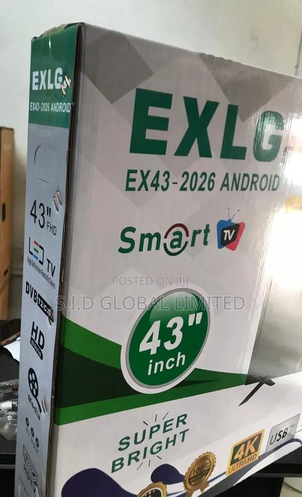 Exlgst 43" Smart Tv Crystal Clear Audio · Photo 1