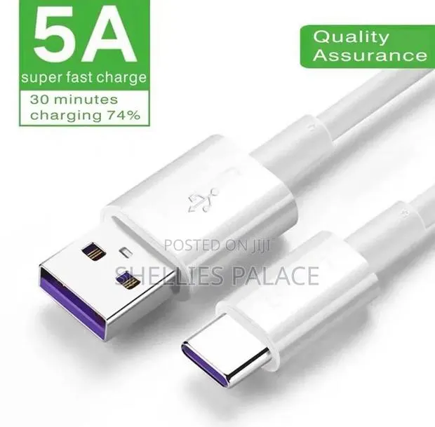 Type-C Data Cable, 5a Super Fast Charging Cable,Double-Sided · Photo 1