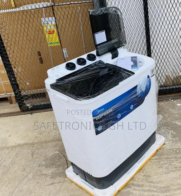 Neatly Boxed Midea 7.0kg Semi Auto Washing Machine Mf100w70/W-Gh · Photo 1