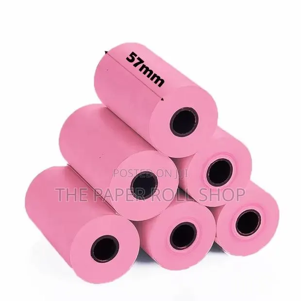 57mm Pink Thermal Paper Rolls(100rolls) · Photo 1