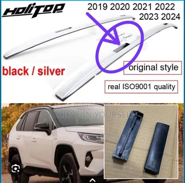 Toyota RAV4 2019 2020 2021 2022 2023 2024 2025 Roof Bar Cover or Trim · Photo 1