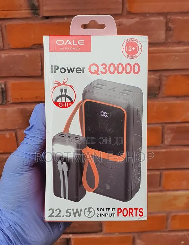 Oale 22.5w Fast Charge Powerbank 30,000mah · Photo 1