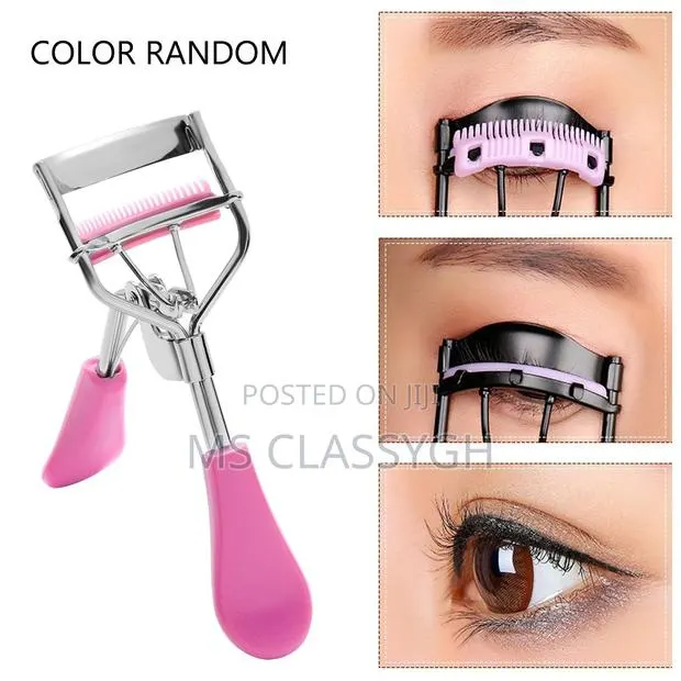 Pro Make Up Eyelash Curler Tweezers Style Cute Handle Curl E · Photo 1