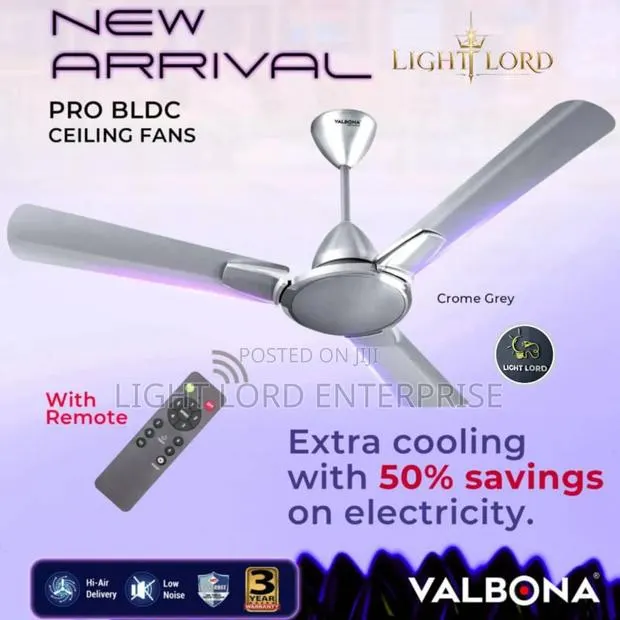 Pro 3blades BLDC Ceiling Fan With Remote Control · Photo 1