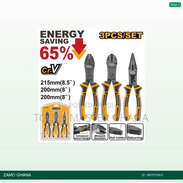 3 PCS Compound Action Pliers - Hkcps5831 · Photo 1