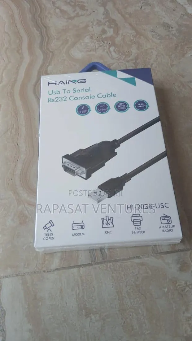 HAING USB to Serial Rs232 Console Cable 6 Feet HI-2038 · Photo 1