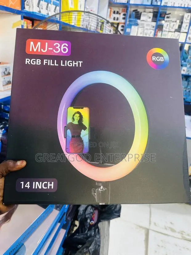 MJ-36 14-Inch RGB Fill Light With Adjustable Tripod Stand · Photo 1
