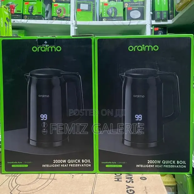 Oraimo SmartKettle Byte 2000W 304 Stainless Steel Electric Kettle · Photo 1