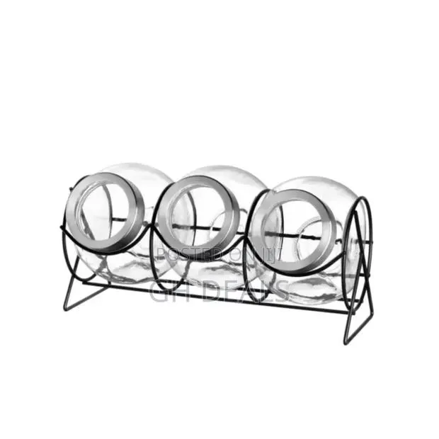 Set Of 3 Containers 1.5l On Stand · Photo 1