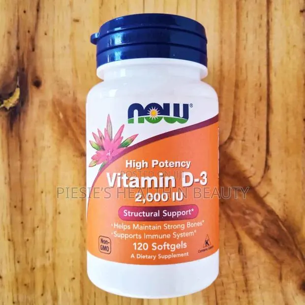 Now Foods Vitamin D3 2000iu | 120 Softgels · Photo 1