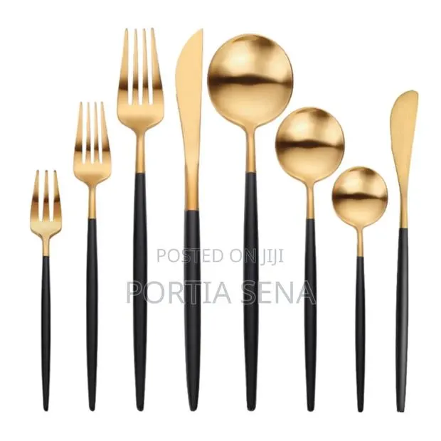 Portuguese Cutlery Stainless Steel 24 Pieces Forks Spoons and Knives · Photo 1