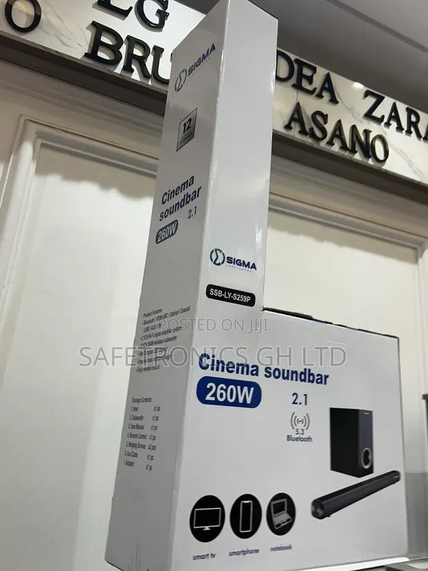 Choose Black Bluetooth Wireless Sigma SSB-Ly-S259p Soundbar · Photo 1