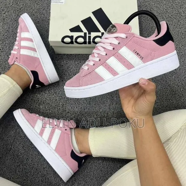 Adidas Campus Clear Pink & White · Photo 1