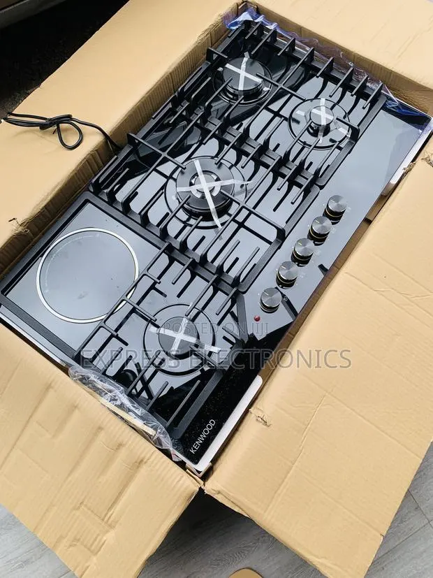 Amazing New Kenwood 90cm Tempered Glass 4 Gas + 1 Electric · Photo 1