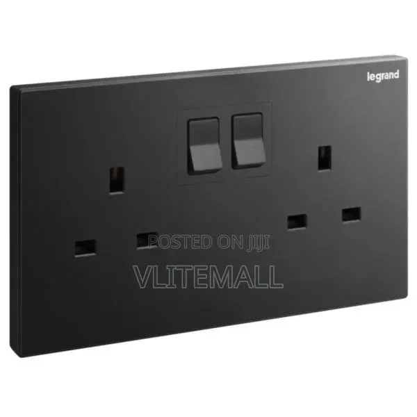 Legrand Double Black Socket · Photo 1