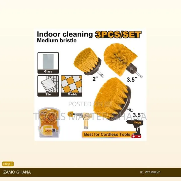 3 PCS Medium Bristle Brush - Wcbm0301 · Photo 1