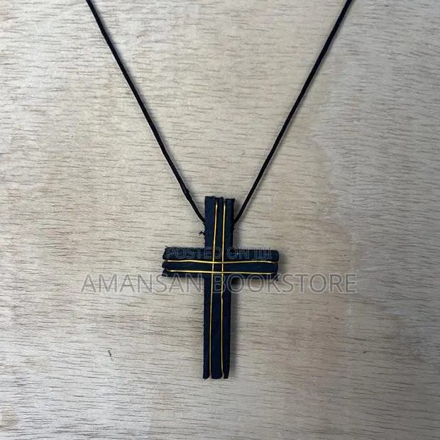 Cross Necklace (Black) · Photo 1